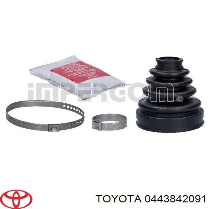 Пильник шарніра кутових швидкостей зовнішній передній Toyota 443842091 ціна, від 19.13 USD
