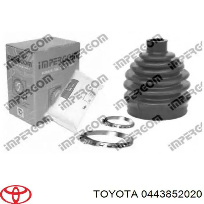 Пильники ШРКШів передній піввісі, комплект Toyota 0443852020 ціна, від 10.52 USD