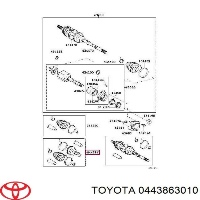  0443863010 Toyota