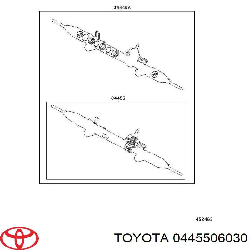РМК рульовго механізму Toyota 0445506030 ціна, від 47.67 USD