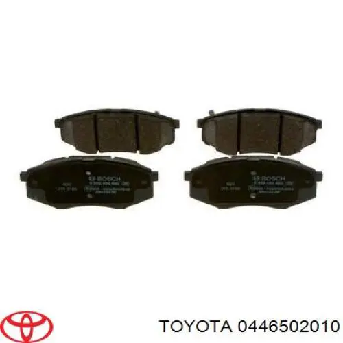Купити 0446502010 Toyota Колодки гальмівні передні, дискові
