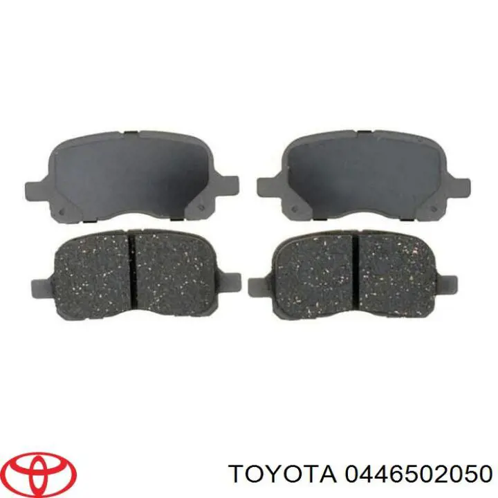 0446502050 Toyota колодки гальмівні передні, дискові