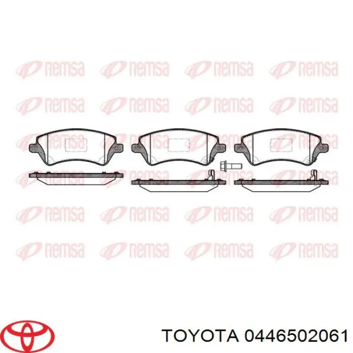 Гальмівні колодки Toyota 0446502061 ціна, від 22.09 USD