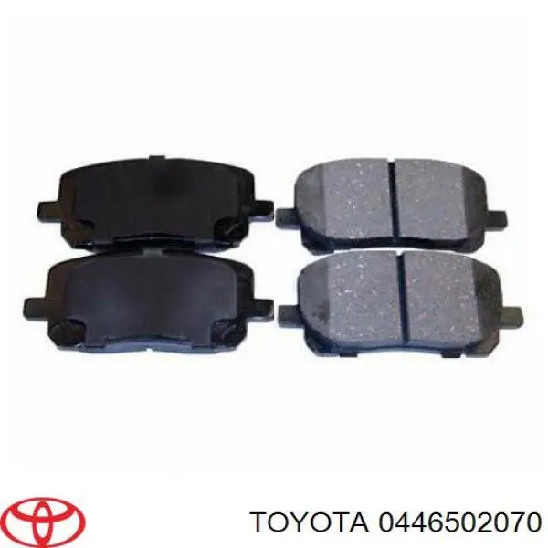 Купити 0446502070 Toyota Колодки гальмівні передні, дискові