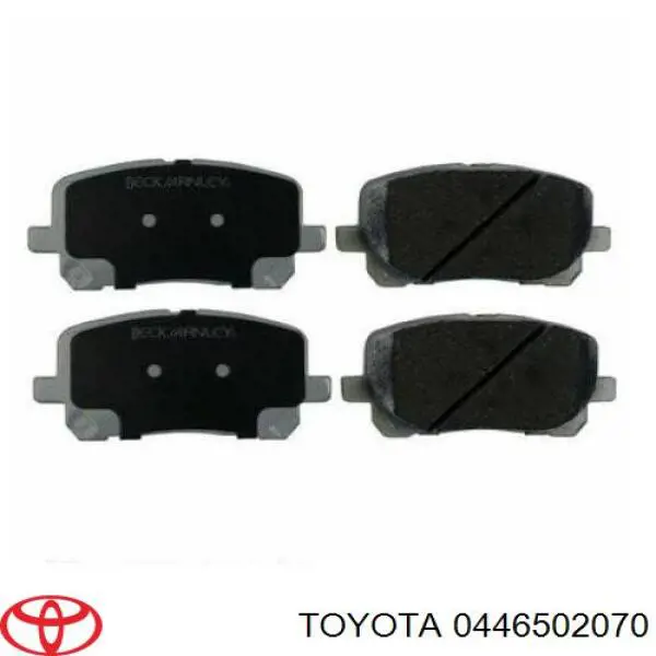 Передні тормозні колодки 0446502070 Toyota