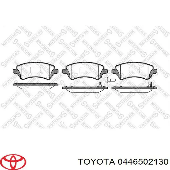 0446502130 Toyota колодки гальмівні передні, дискові