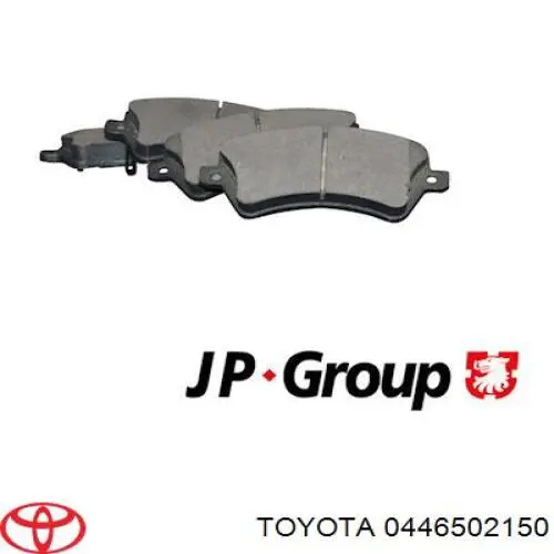 Купити 0446502150 Toyota Колодки гальмівні передні, дискові