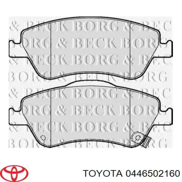 Тормозні колодки Toyota 0446502160
