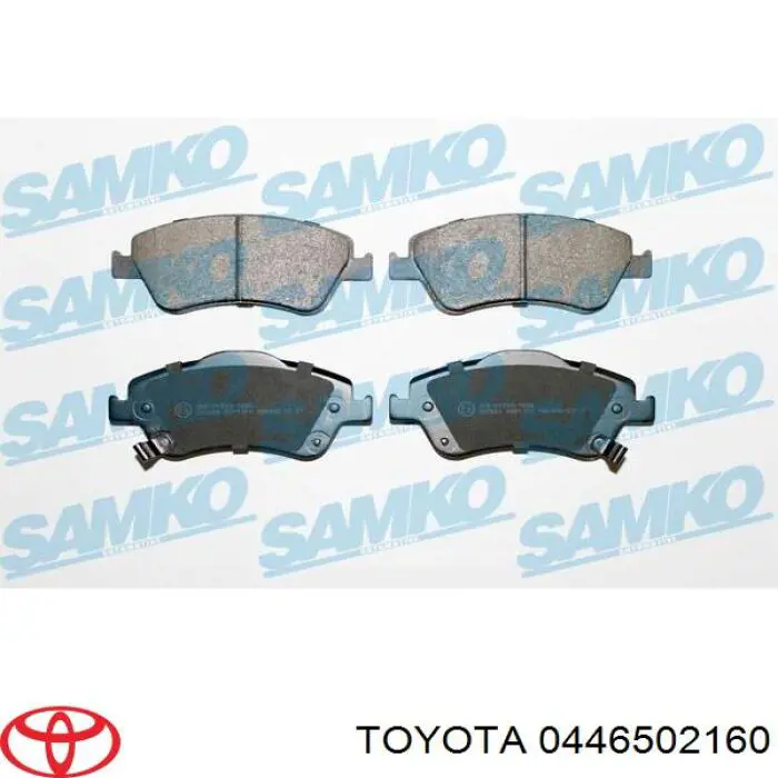 Купити 0446502160 Toyota Колодки гальмівні передні, дискові