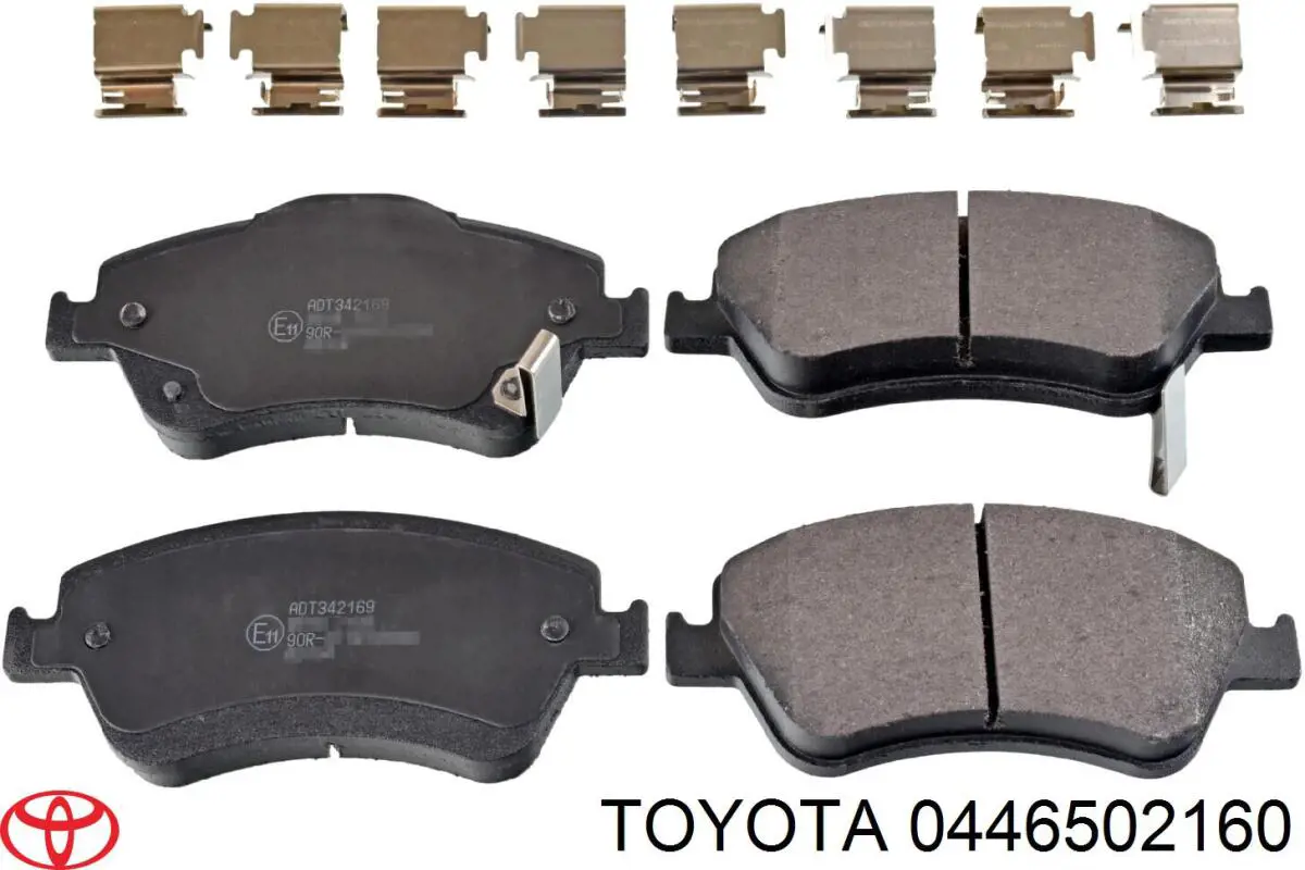 0446502160 Toyota колодки гальмівні передні, дискові