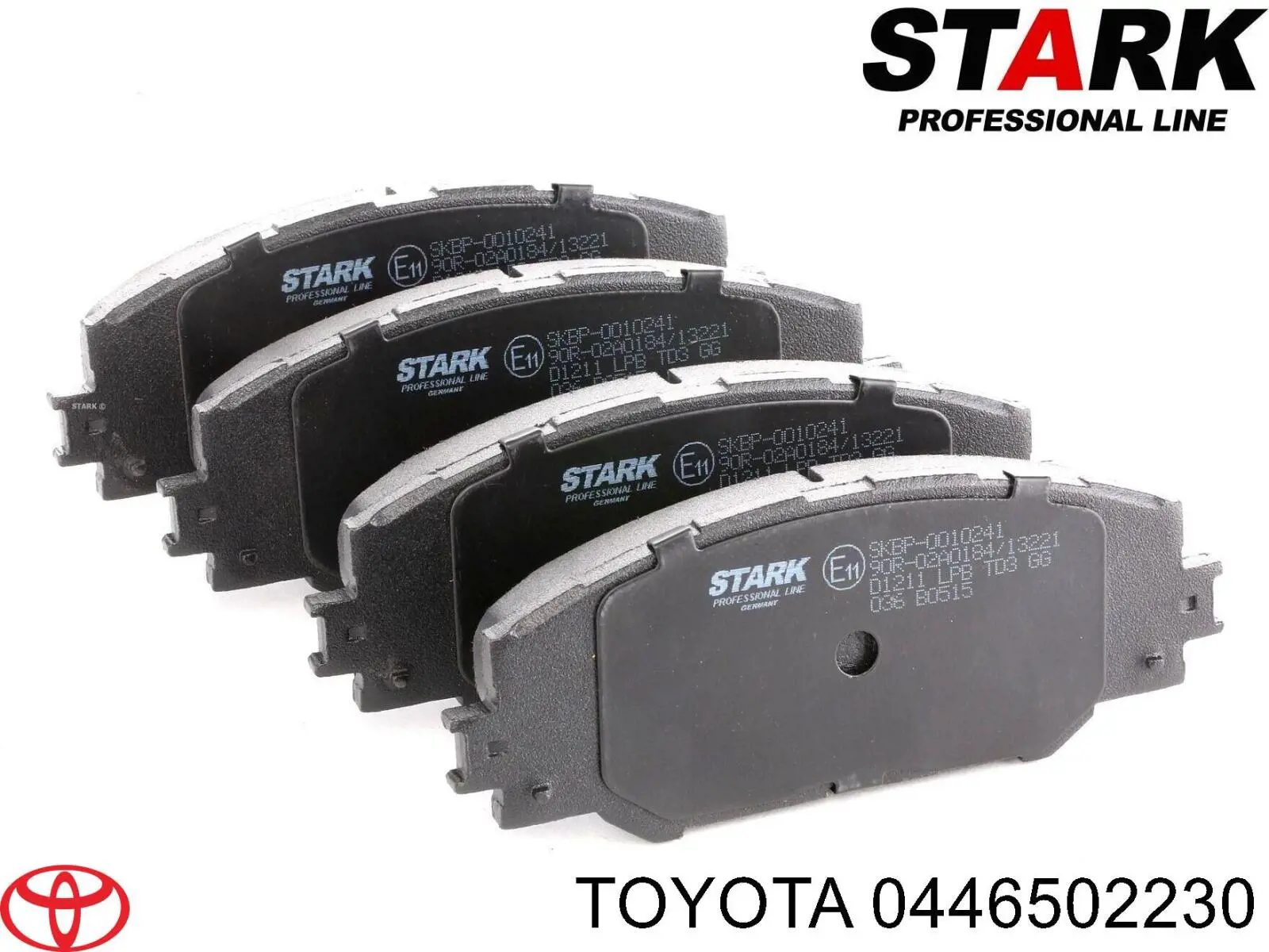 0446502230 Toyota Передні гальмівні колодки