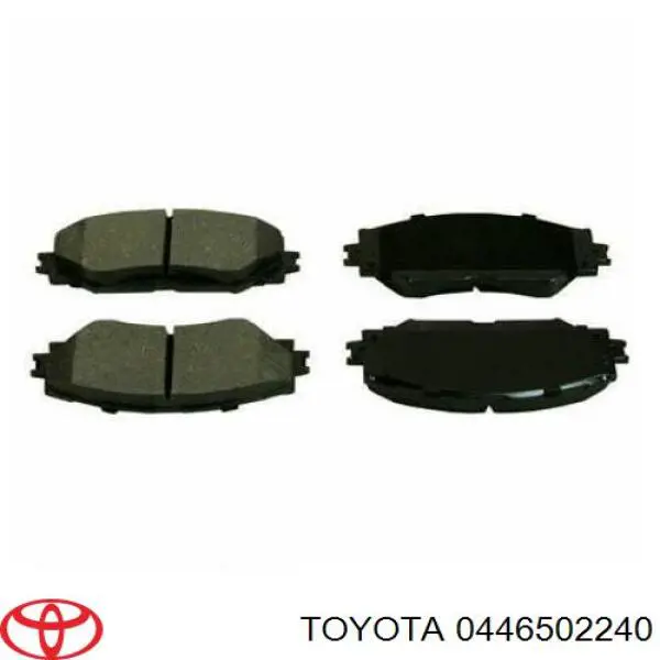 0446502240 Toyota колодки гальмівні передні, дискові
