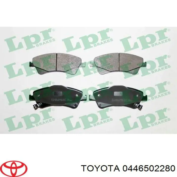 Гальмівні колодки Toyota 0446502280 ціна, від 30.27 USD