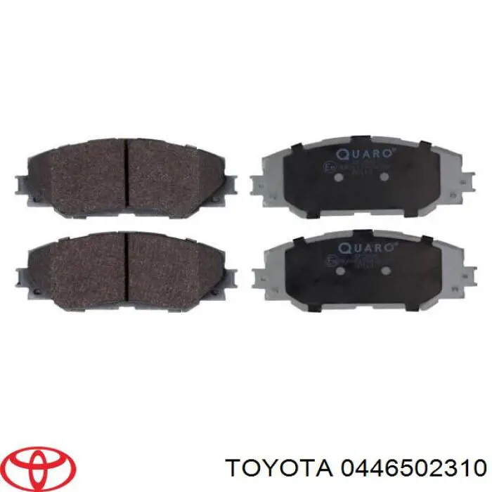 Купити 0446502310 Toyota Колодки гальмівні передні, дискові