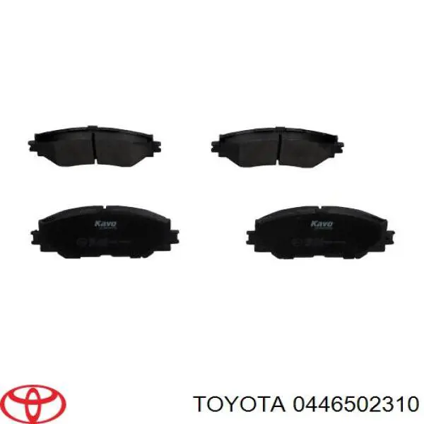 Гальмівні колодки Toyota 0446502310 ціна, від 21.14 USD