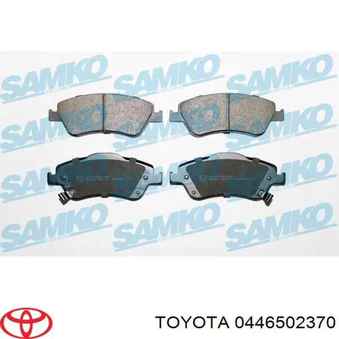 Гальмівні колодки Toyota 0446502370 ціна, від 21.85 USD
