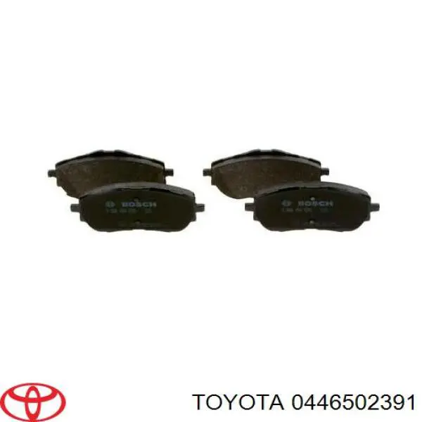 0446502391 Toyota колодки гальмівні передні, дискові