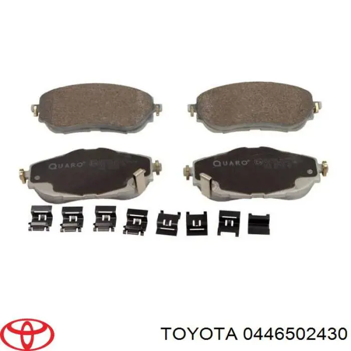 Гальмівні колодки Toyota 0446502430 ціна, від 32.04 USD