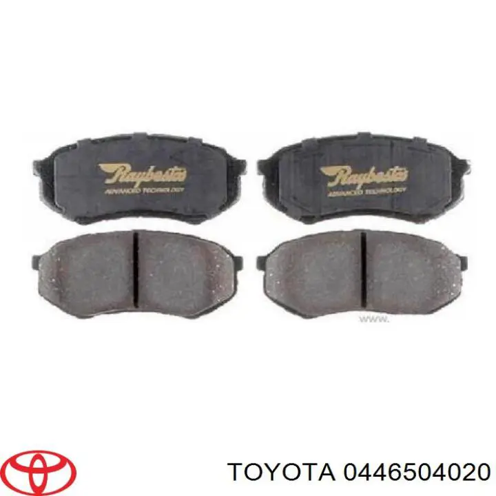 0446504020 Toyota Передні гальмівні колодки
