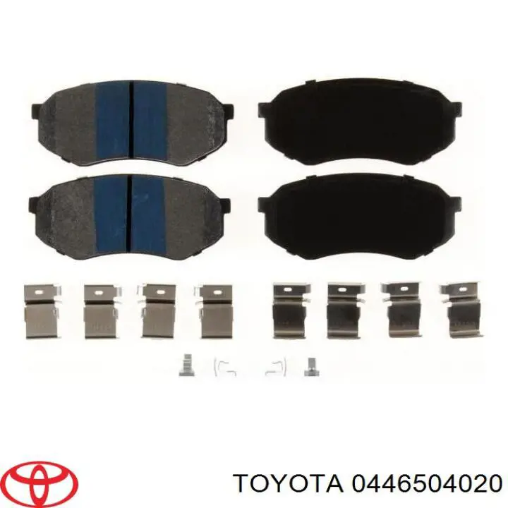 Передні тормозні колодки 0446504020 Toyota