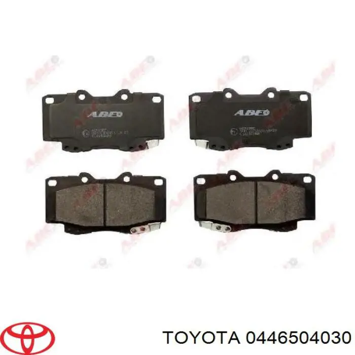 Гальмівні колодки Toyota 0446504030 ціна, від 31.79 USD