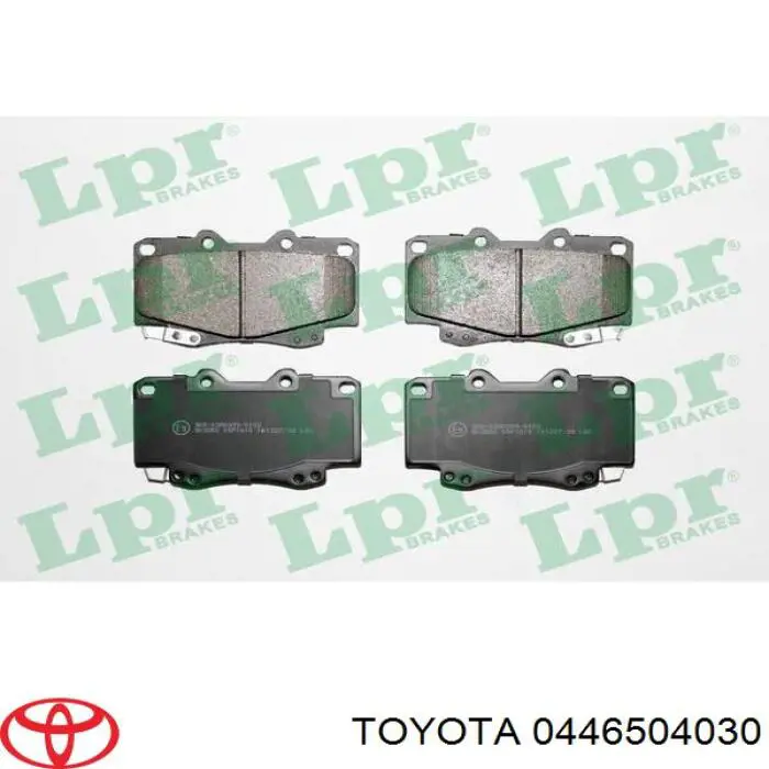 Купити 0446504030 Toyota Колодки гальмівні передні, дискові