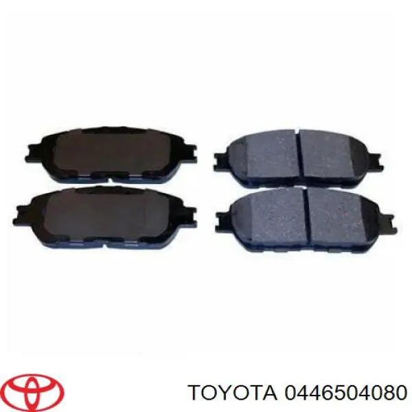 Передні тормозні колодки 0446504080 Toyota