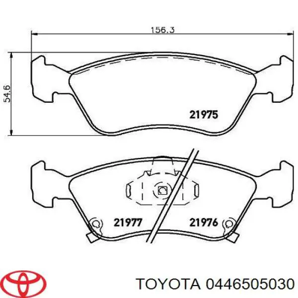 Гальмівні колодки Toyota 0446505030 ціна, від 17.74 USD
