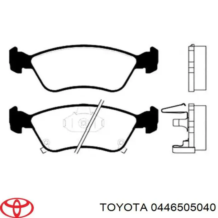 Гальмівні колодки Toyota 0446505040 ціна, від 17.74 USD
