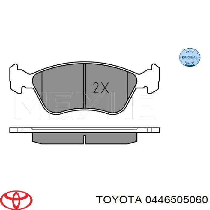 Тормозні колодки Toyota 0446505060
