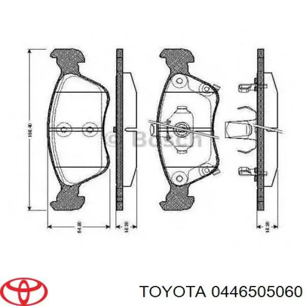 0446505060 Toyota Передні гальмівні колодки