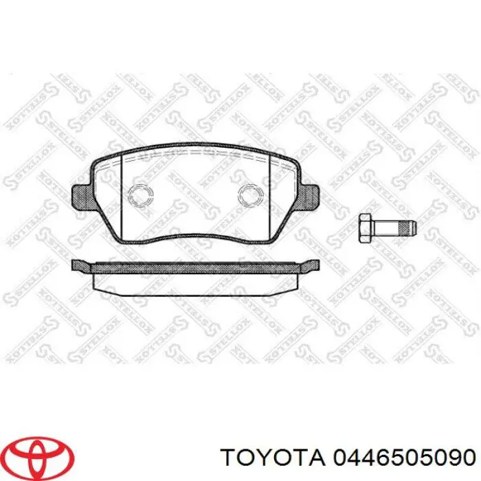 0446505090 Toyota Передні гальмівні колодки