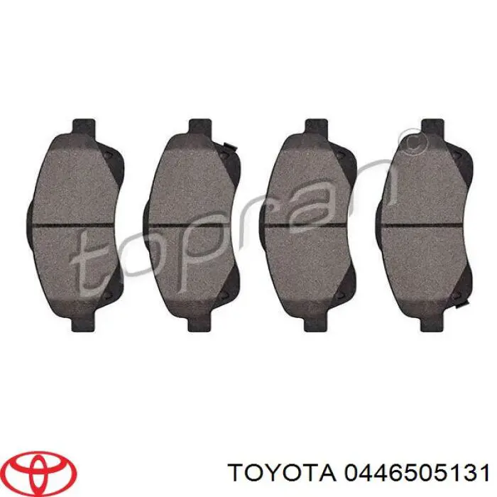 Передні тормозні колодки 0446505131 Toyota