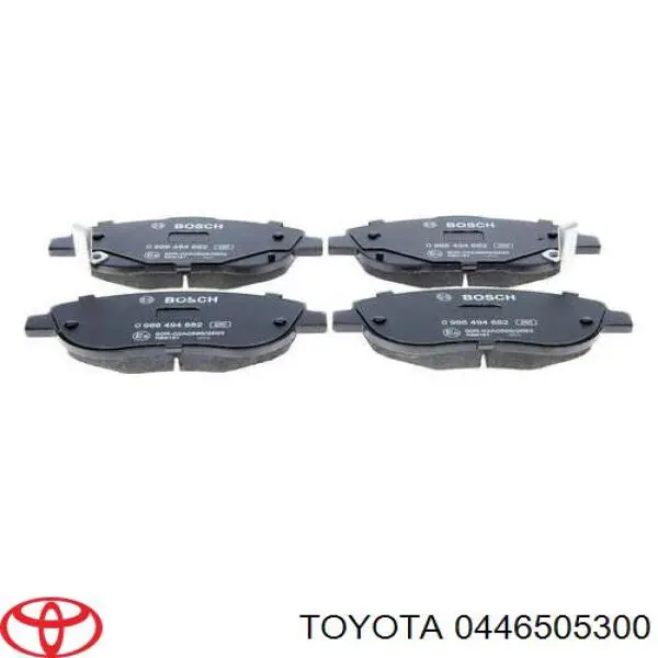 Купити 0446505300 Toyota Колодки гальмівні передні, дискові