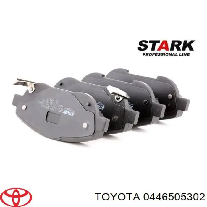 0446505302 Toyota Передні гальмівні колодки