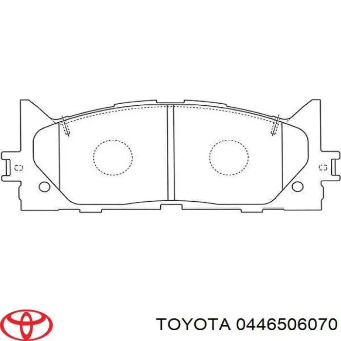 Передні тормозні колодки 0446506070 Toyota