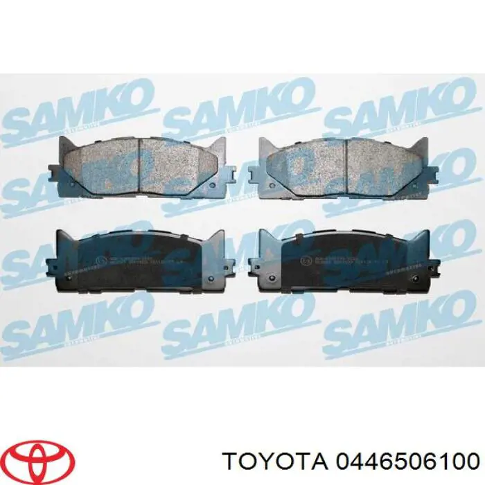 Передні тормозні колодки 0446506100 Toyota