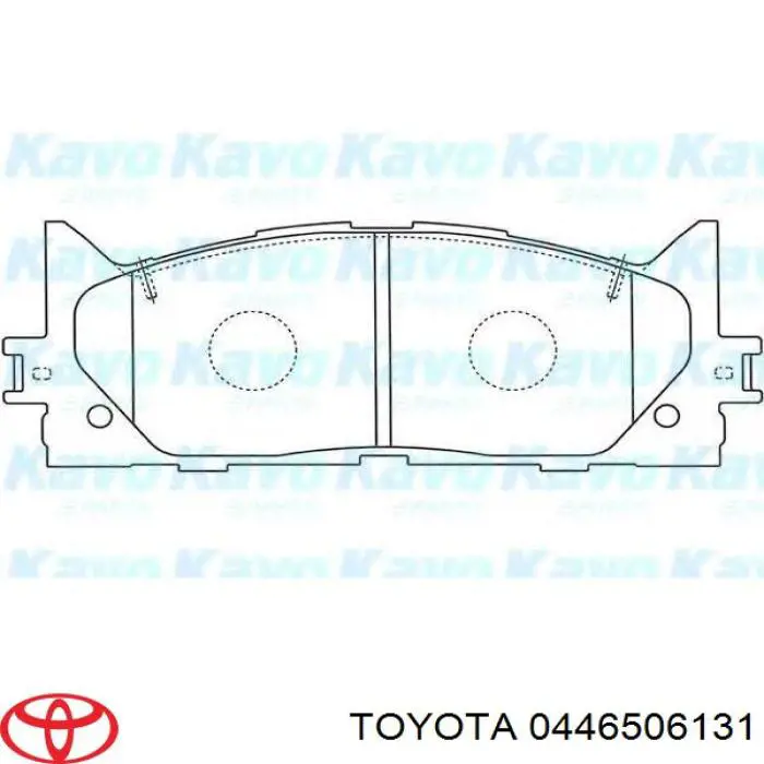Передні тормозні колодки 0446506131 Toyota