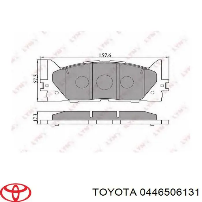 Купити 0446506131 Toyota Колодки гальмівні передні, дискові