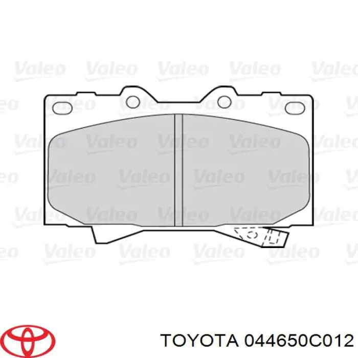 Тормозні колодки Toyota 044650C012