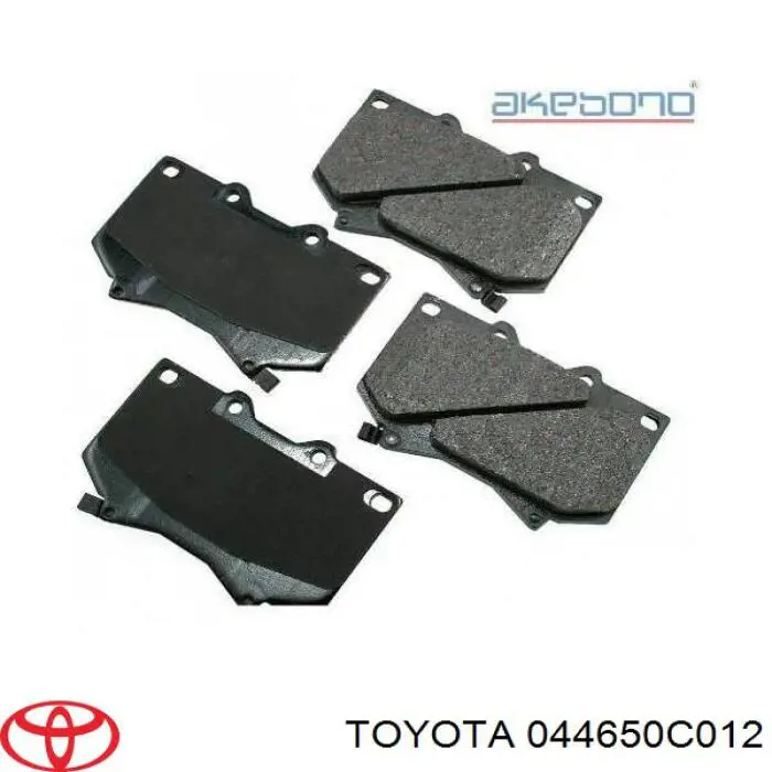 Гальмівні колодки Toyota 044650C012 ціна, від 26.03 USD