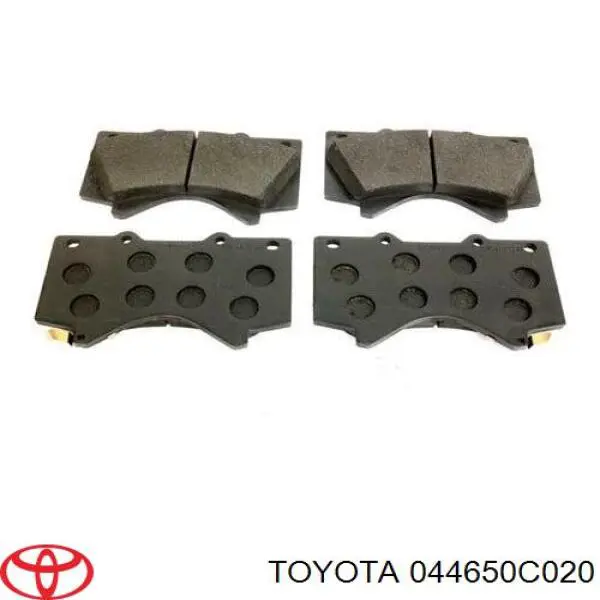 044650C020 Toyota колодки гальмівні передні, дискові