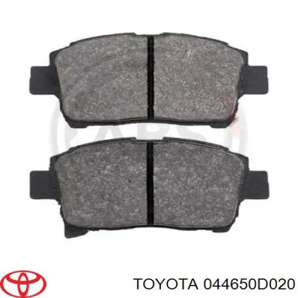 044650D020 Toyota колодки гальмівні передні, дискові