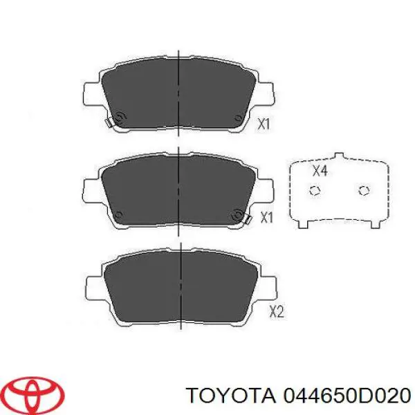 Гальмівні колодки Toyota 044650D020 ціна, від 13.54 USD