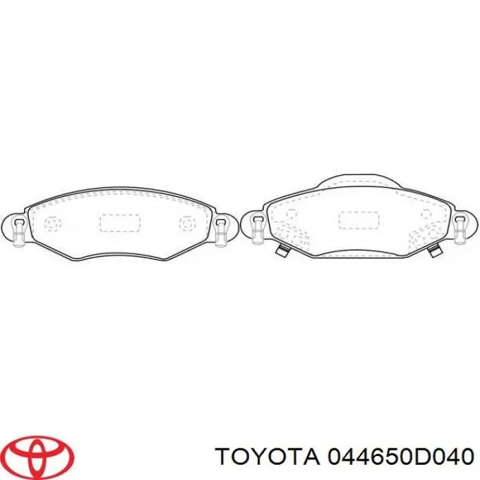 Гальмівні колодки Toyota 044650D040 ціна, від 28.29 USD