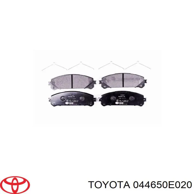 Гальмівні колодки Toyota 044650E020 ціна, від 32.35 USD