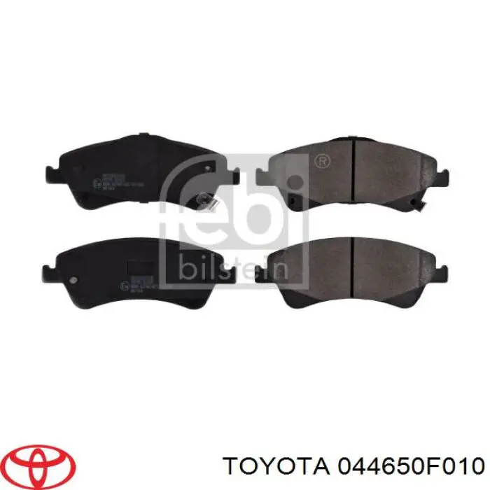 044650F010 Toyota колодки гальмівні передні, дискові