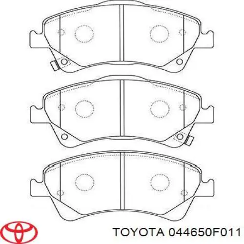 Передні тормозні колодки 044650F011 Toyota