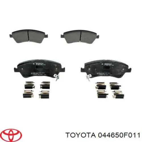 Купити 044650F011 Toyota Колодки гальмівні передні, дискові