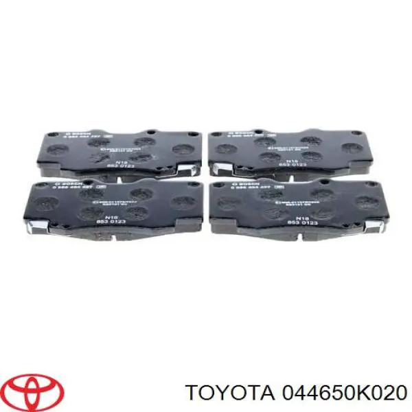 Купити 044650K020 Toyota Колодки гальмівні передні, дискові